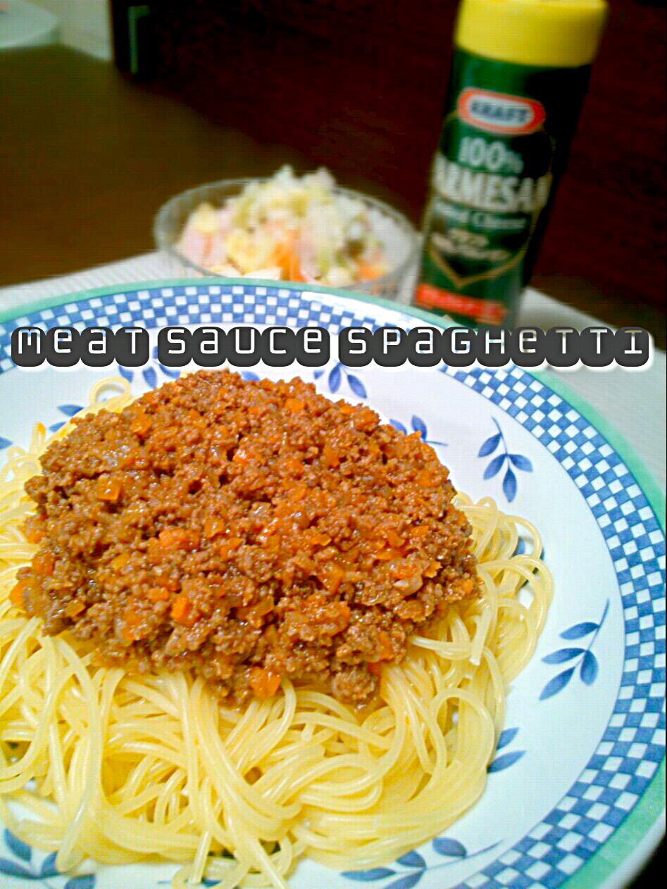 meat sauce spaghetti!!